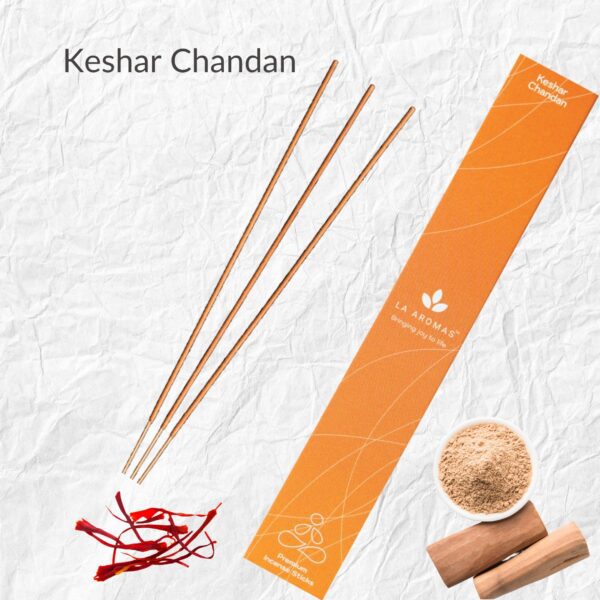 Keshar chandan incense sticks La Aromas