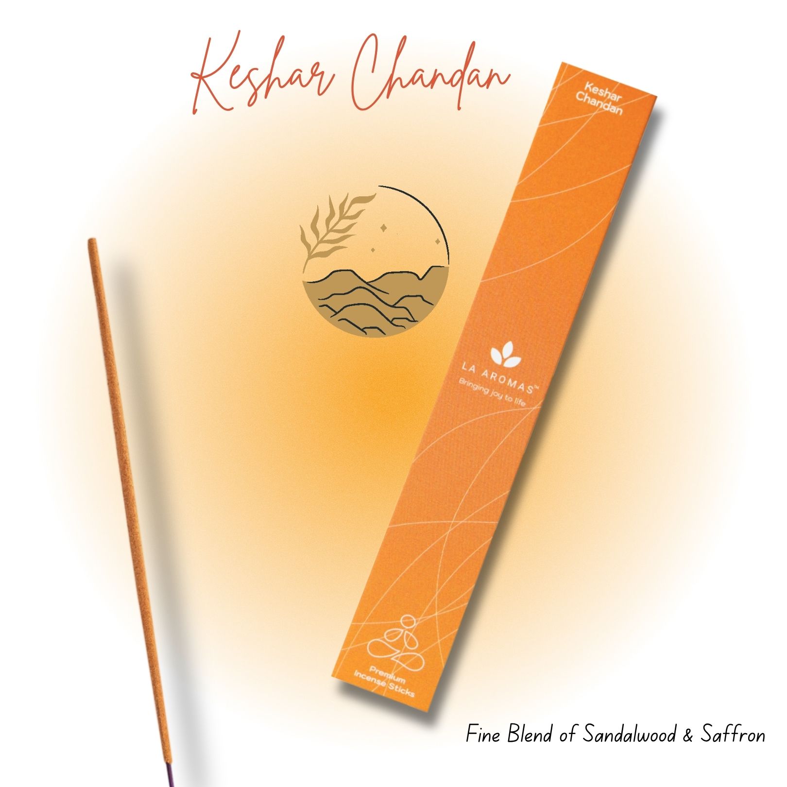 Charcoal free Keshar Chandan Incense La Aromas