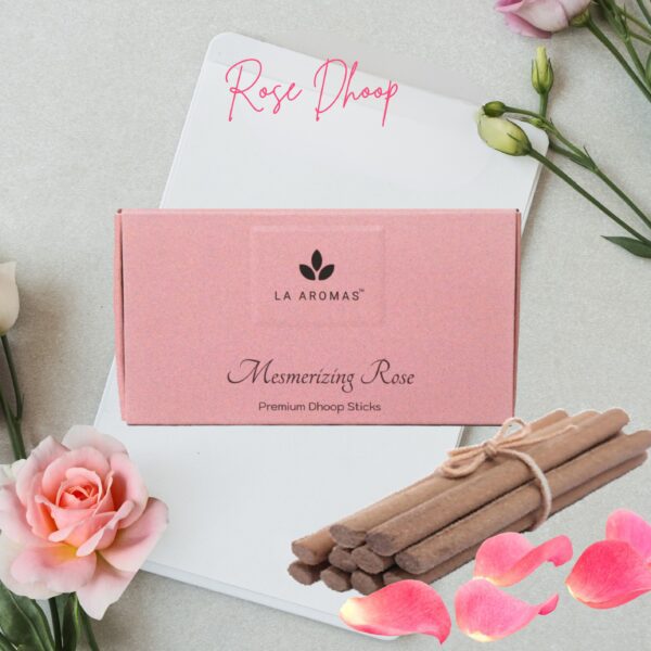 Pink Rose Dhoop La Aromas