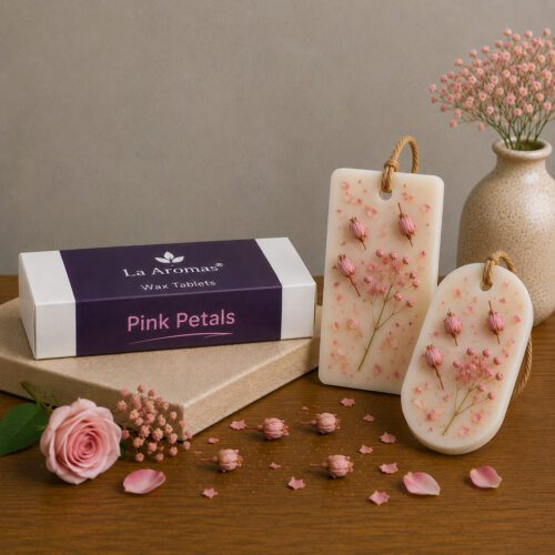La Aromas Pink Petals Wax Tablet Fragrance for Cupboards and Wardrobes
