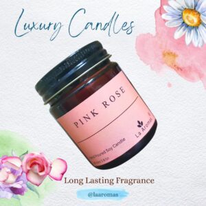 Pink Rose Candle