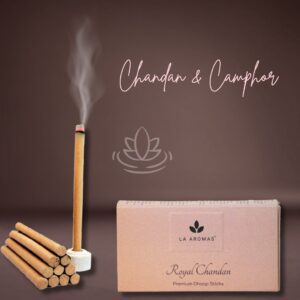 Chandan Dhoop Sticks La Aromas Charcoal free