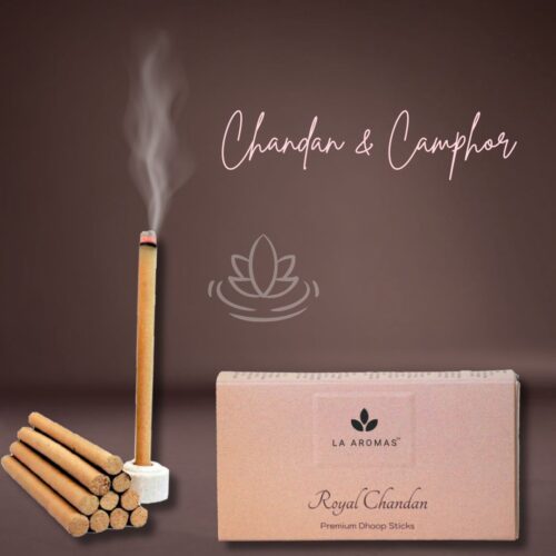 Chandan Dhoop Sticks La Aromas Charcoal free