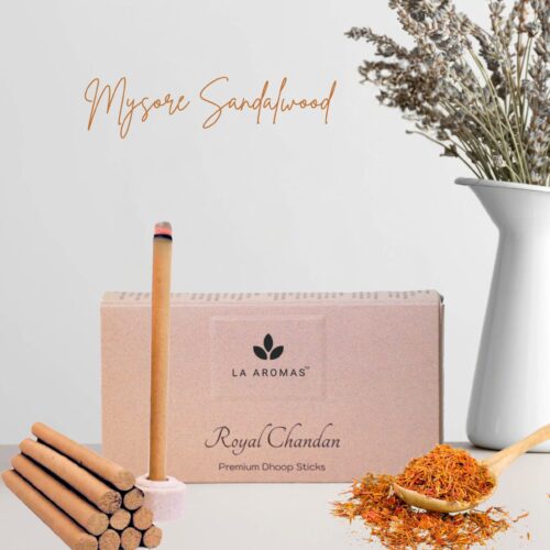 La Aromas Charcoal free Mysore sandalwood Dhoop