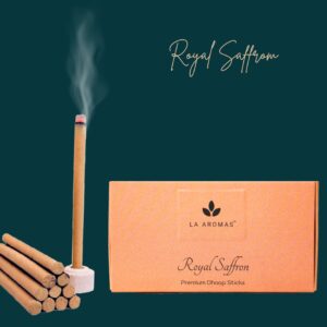 Charcoal free Dhoop Royal Saffron from La Aromas