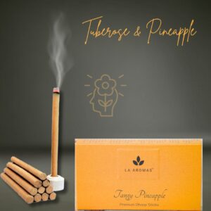 Tuberose & Tangy Pineapple Charcoal Free Dhoop La Aromas