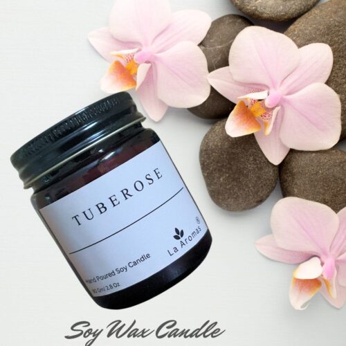 Tuberose Scented Soy wax Candles La Aromas