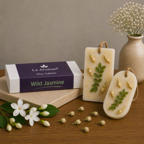 La Aromas Wild Jasmine Wax Tablet Fragrance for Cupboards and Wardrobes etc
