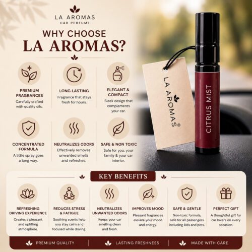 Benefits of La Aromas Cherry Blossom Car Perfume for Long-Lasting Freshness