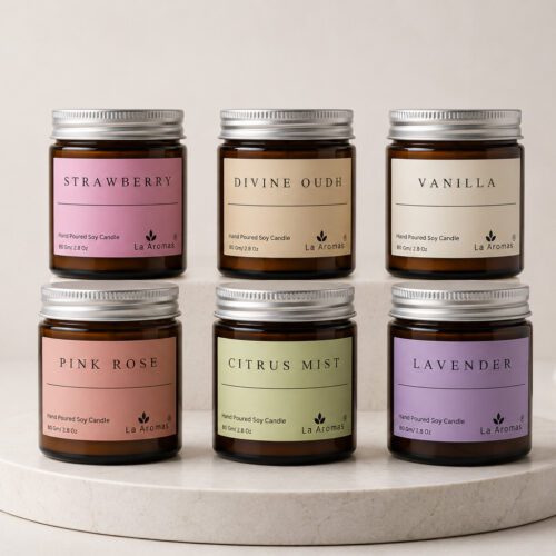 La Aromas Soy Candle collection