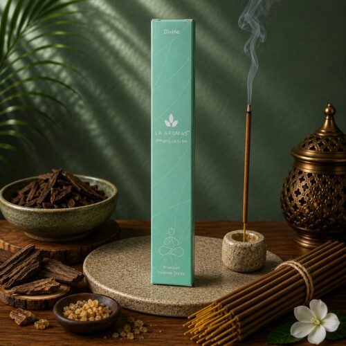 La Aromas Divine Incense Sticks Creating a Calm and Spiritual Ambience