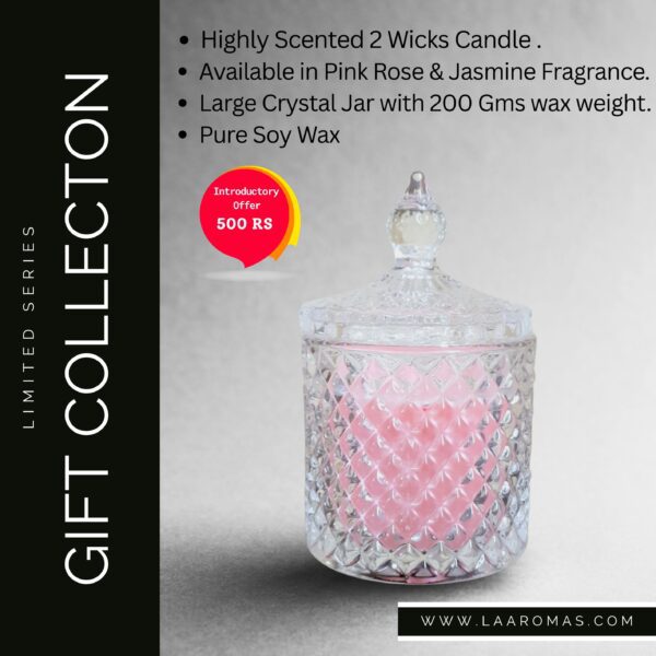 Soy Candles– Rose Aroma-Elegant home fragrance