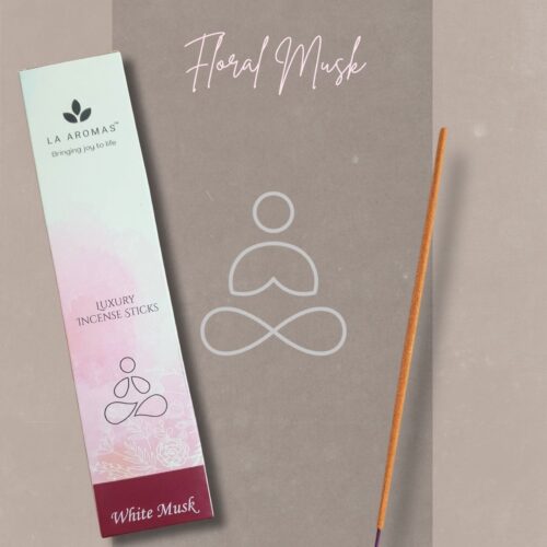 Charcoal free White musk Incense La Aromas
