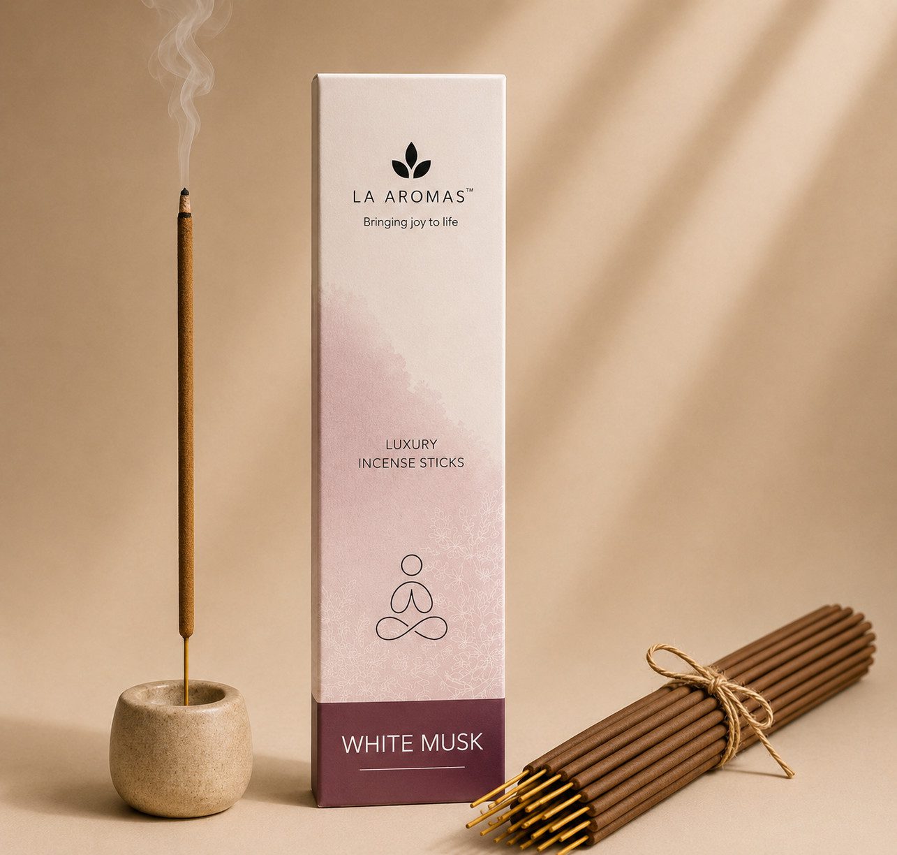 Premium White Musk Incense Sticks (Agarbatti)
