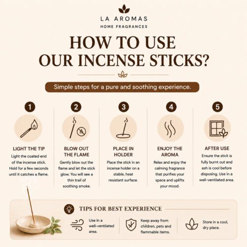 How to Use La Aromas Incense Sticks Safely at Home