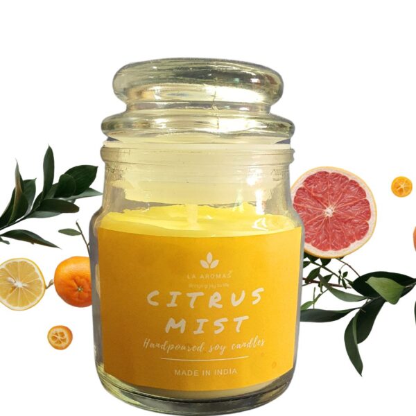Refreshing citrus candle