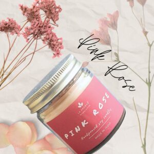 Pink rose Soy Candle