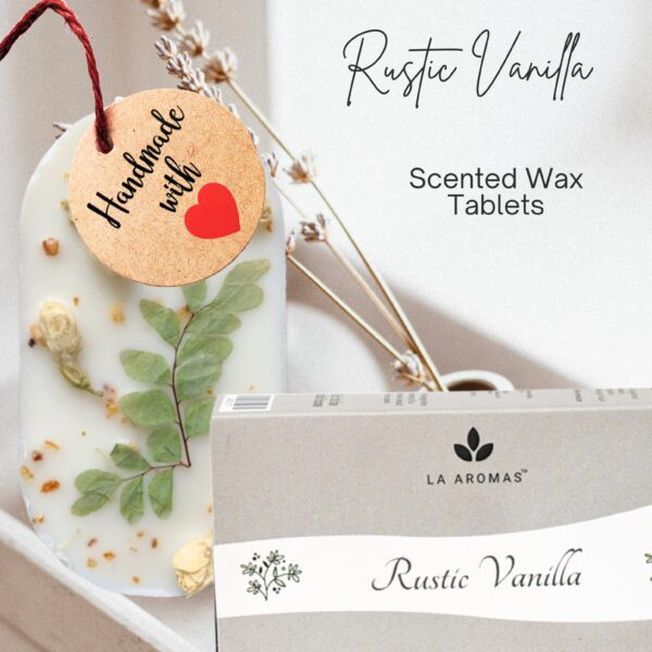 Rustic vanilla Wax Tablet La Aromas