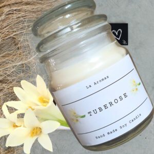 Tuberose scented soy Candles La Aromas
