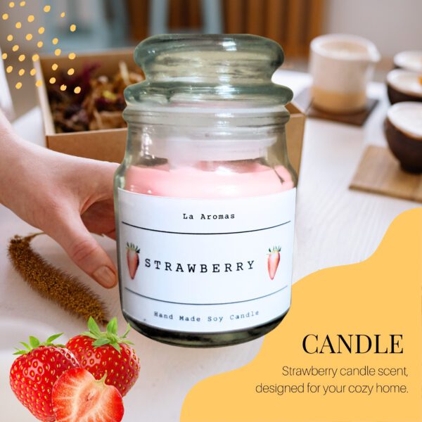 Strawberry soy Candles La Aromas