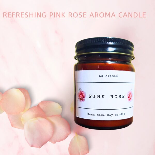 La Aromas Pink Rose Candles