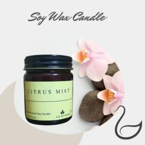 Citrus Mist Soy Wax Candle La Aromas