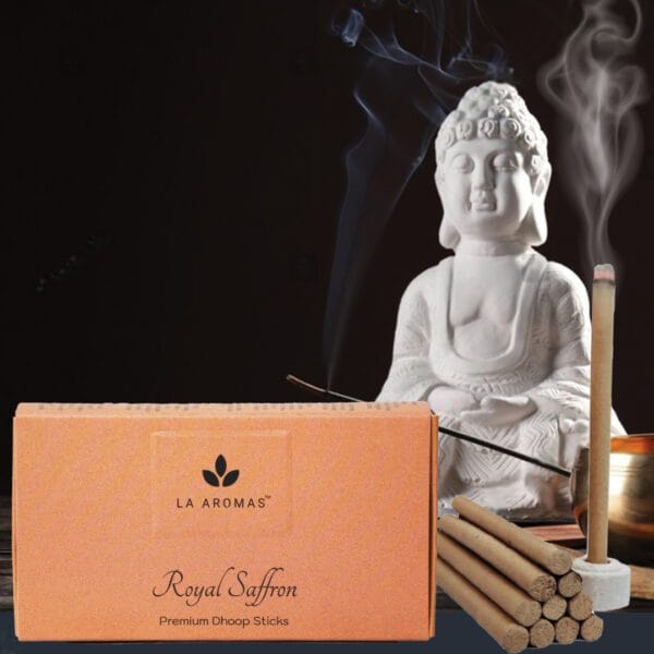 Royal Saffron Charcoal Free Dhoop Sticks La Aromas