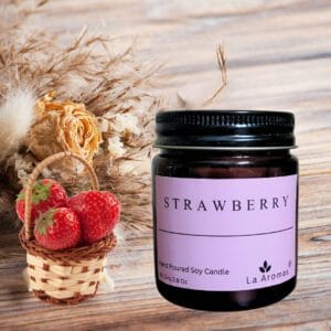 Fresh Strawberry Scented Candle